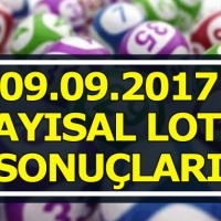 9 Eylül 2017 Sayısal Loto sonuçları - Çekilişte hangi sayılar çıktı - millipiyango.gov.tr