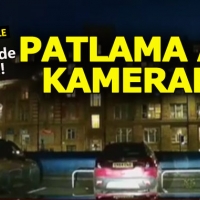 İngiltere'deki patlama anı kamerada