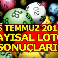 Sayısal Loto çekiliş sonuçları 15 Temmuz 2017 - İşte büyük ikramiye kazandıran 6 sayı