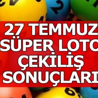 Süper Loto çekiliş sonuçları 27 Temmuz 2017 - millipiyango.gov.tr