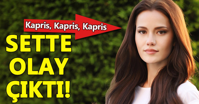 Fahriye Evcen sette cıngar çıkarttı