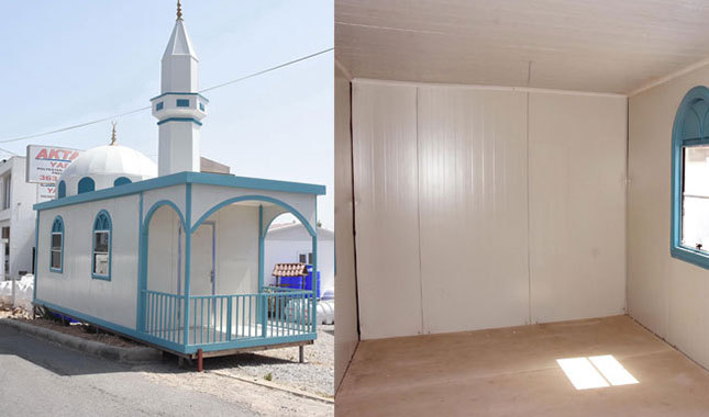 'Prefabrik' mescide büyük ilgi