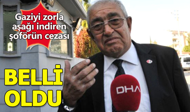 Otobüste gaziyi zorlan indiren şoförün cezası belli oldu