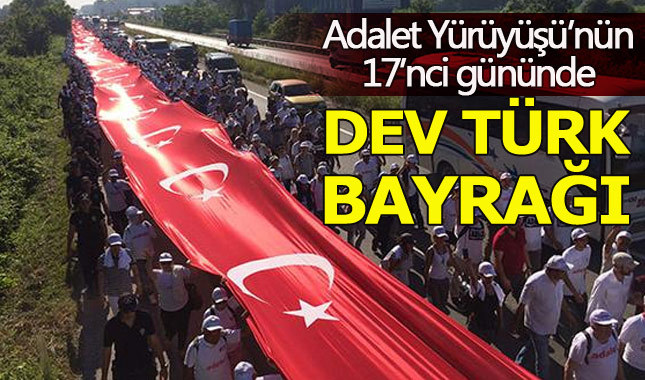 Adalet Yürüyüşü'nün 17'nci gününde katılım arttı