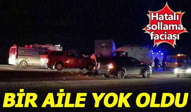 Erzurum'da hatalı sollama faciası: 4 kişi öldü
