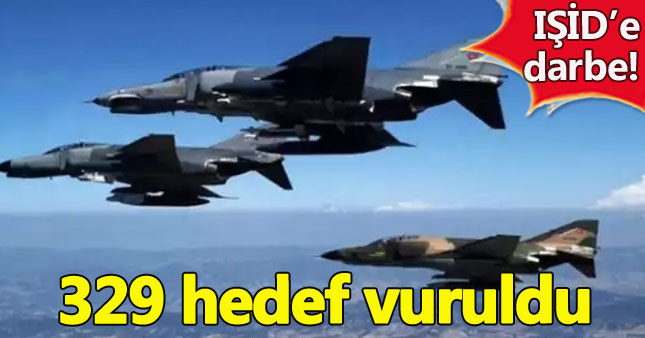 TSK, 329 IŞİD hedefini bombaladı