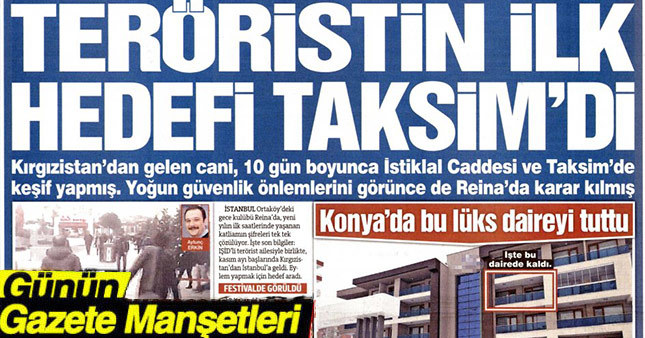 04 Ocak 2017 Çarşamba Gazete Manşetleri