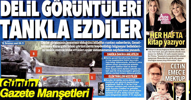 05 Mart 2017 Pazar Gazete Manşetleri