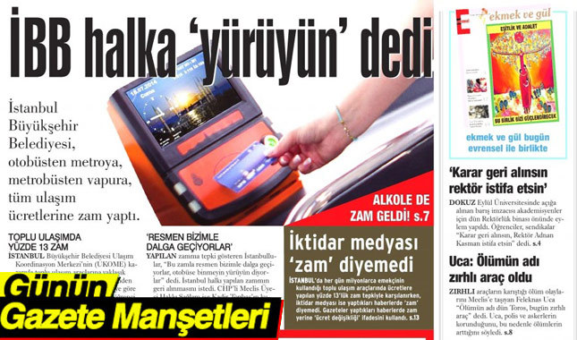1 Temmuz 2017 Gazete Manşetleri