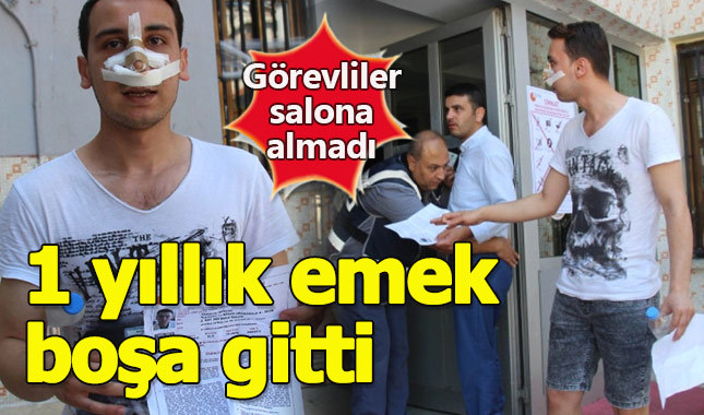 1 yıllık emek geçirdiği kaza nedeniyle boşa gitti