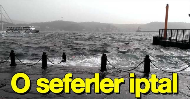 10 Kasım İDO ve BUDO seferleri iptal