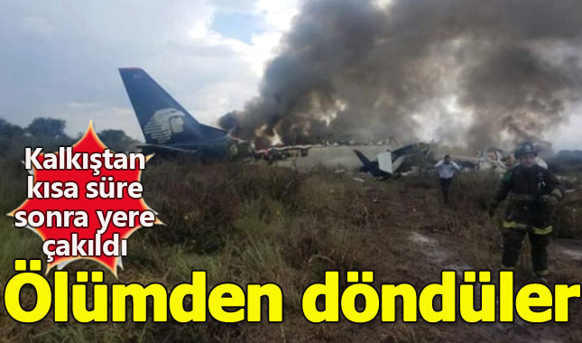 101 Kişi ile havalanan uçak 5 dakika sonra çakıldı