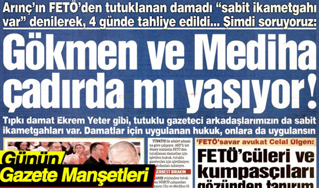 11 Haziran 2017 Gazete Manşetleri
