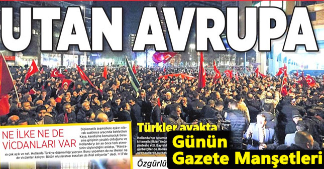 12 Mart gazete manşetleri