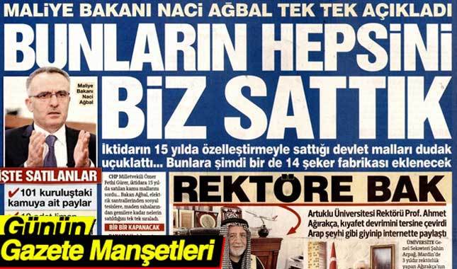 13 Mart 2018 Gazete Manşetleri