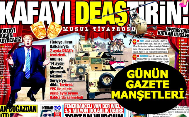16 Mayıs Salı Günün Gazete Manşetleri