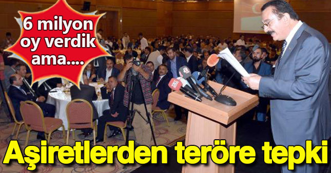 16 ilden 181 aşiretin teröre tepki bildirisi yayınlandı
