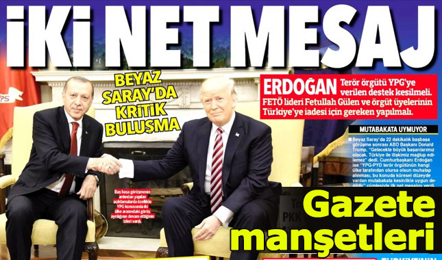 17 mayıs çarşamba gazete manşetleri