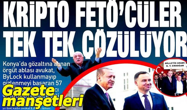 18 Ekim Çarşamba gazete manşetleri