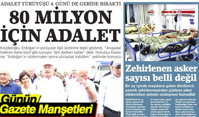 19 Haziran 2017 Gazete Manşetleri