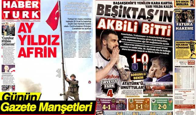 19 Mart 2018 Gazete Manşetleri