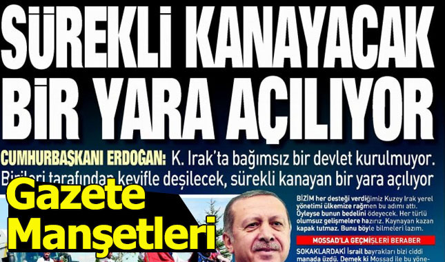 1Ekim gazete manşetleri