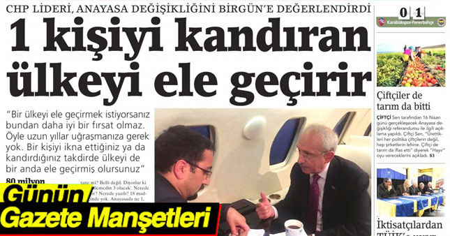 2 Nisan 2017 Gazete Manşetleri
