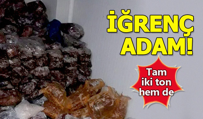 2 ton kaçak etle yakalandı, "Eve kavurma yapacaktım" dedi