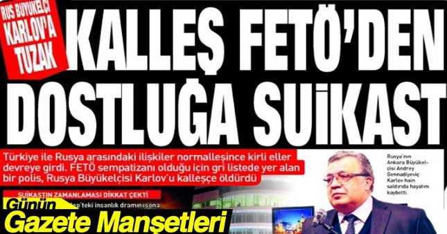20 aralık gazete manşetleri