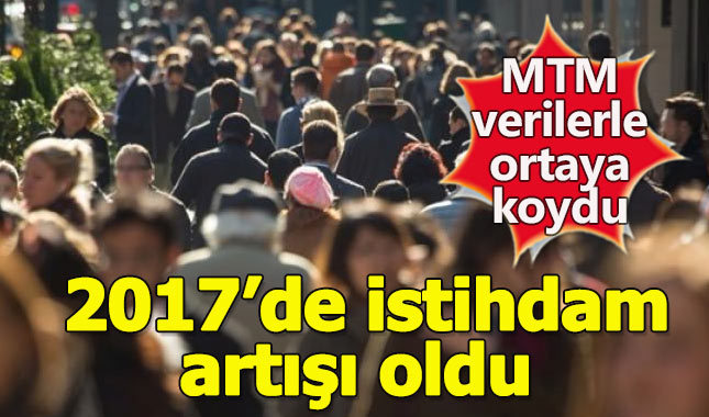 2017 yılında istihdamda artış var