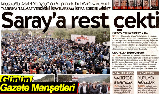 21 Haziran 2017 Gazete Manşetleri