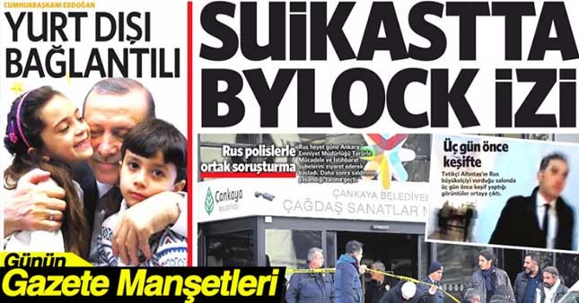 22 Aralık Gazete Manşetleri