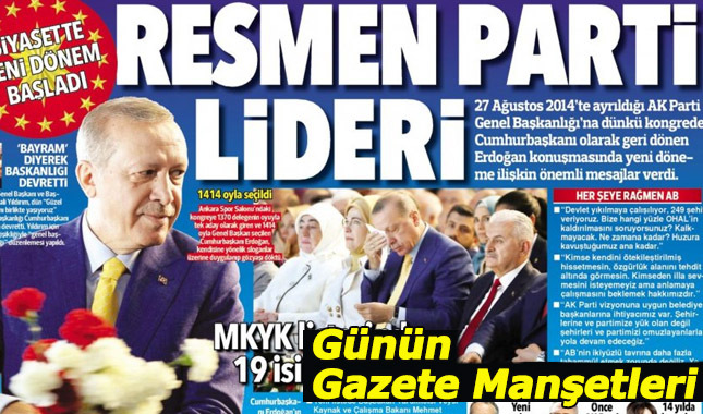 22 Mayıs gazete manşetleri