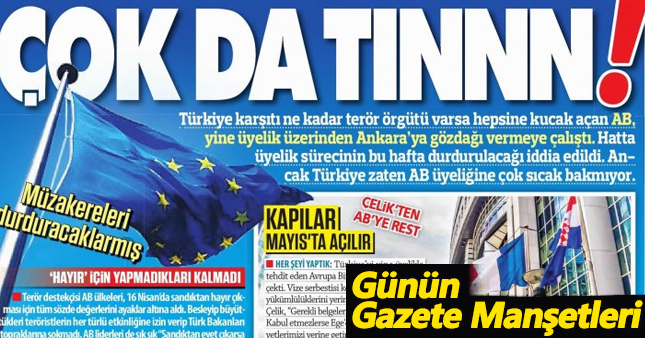 23 nisan 2017 gazete manşetleri