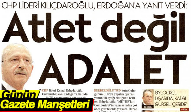 24 Ağustos 2017 Gazete Manşetleri