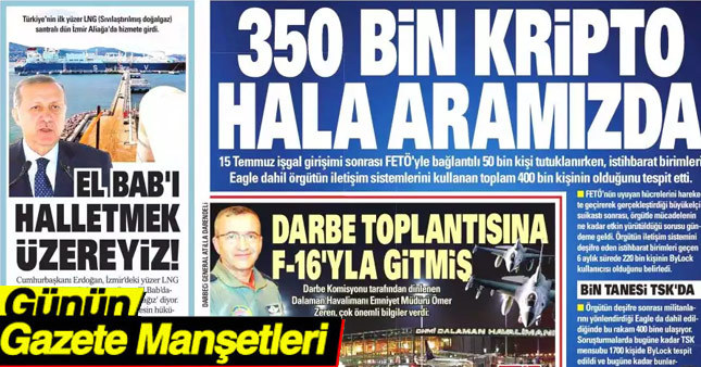 24 Aralık 2016 Gazete Manşetleri