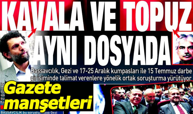 24 Ekim Salı Gazete manşetleri
