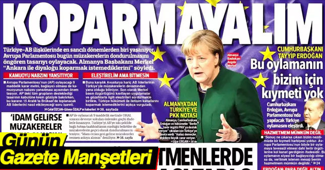 24 Kasım 2016 Gazete Manşetleri