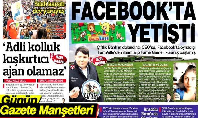 Gazete manşetleri oku 25 Mart 2018 - Gazeteler pazar günü hangi manşetle çıktı?