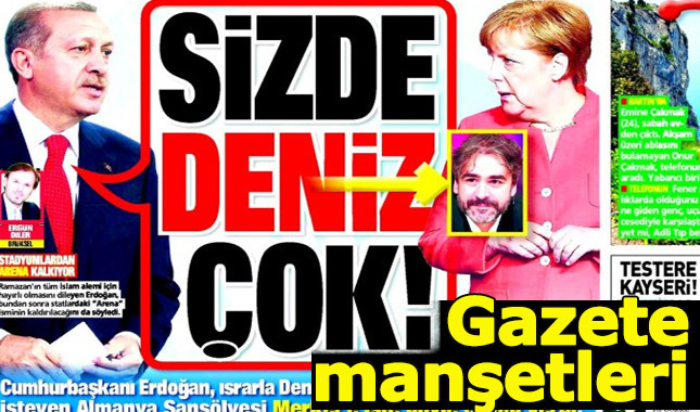 27 Mayıs 2017 gazete manşetleri