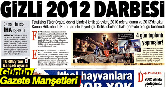 29 Kasım 2016 Gazete Manşetleri