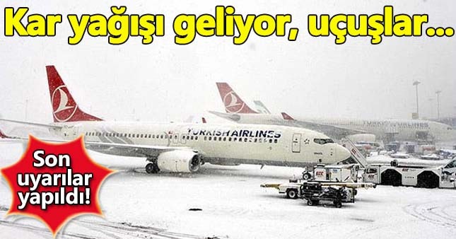 29 Kasım salı hava durumu | Hangi uçuşlar iptal | Kar ne zaman yağacak?