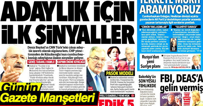 3 Mayıs 2017 Gazete Manşetleri