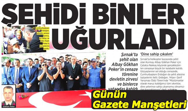 3 mayıs cumartesi gazete manşetleri