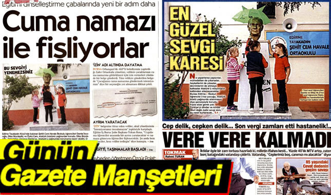 30 Eylül 2017 Gazete Manşetleri