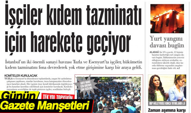 30 Mayıs 2017 Gazete Manşetleri