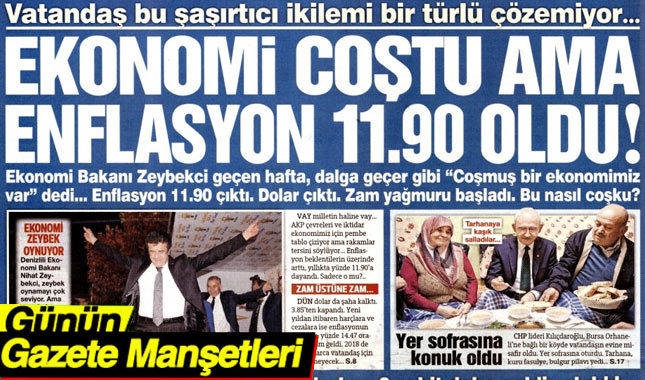 4 Kasım 2017 Gazete Manşetleri