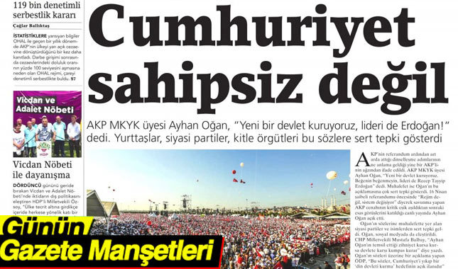 5 Ağustos 2017 Gazete Manşetleri