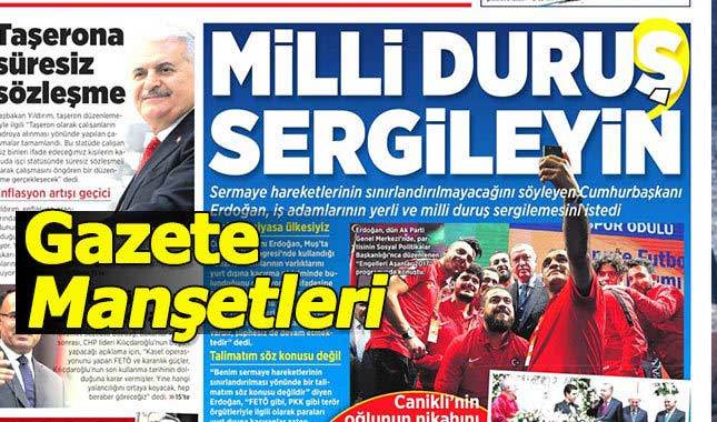 5 Aralık Gazete Manşetleri