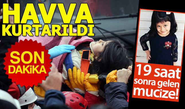 5 yaşındaki Havva, Kartal'daki enkazdan kurtarıldı